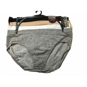 Women Ladies Icy Hot 4 Pack Seamless Bikini Panties Underwear Size 2XL NWT